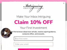 Intriguing Hair homepage screenshot