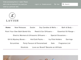 Lavisharomas homepage screenshot