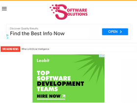 'softwaresolutionshere.com' screenshot