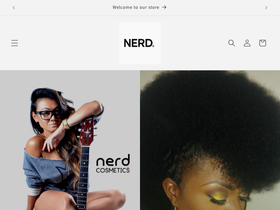 nerdcosmetics.com homepage screenshot