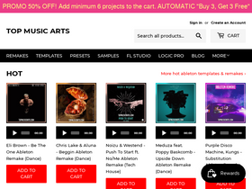 'topmusicarts.com' screenshot