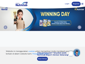 'nutriclub.co.id' screenshot