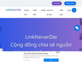 'linkneverdie.net' screenshot