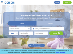 'icasas.com.ar' screenshot