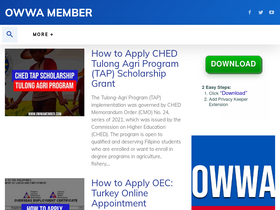 'owwamember.com' screenshot