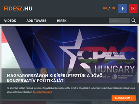 'fidesz.hu' screenshot