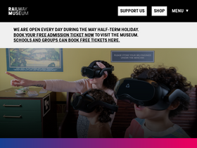 'railwaymuseum.org.uk' screenshot
