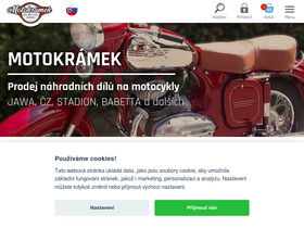 'motokramek.cz' screenshot