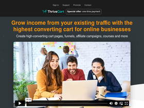 'thrivecart.com' screenshot