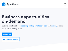 Qualifier AI - Qualifier automates outbound sales via email, allowing businesses to focus on closing deals. With smart targeting, email automation, and automated nurture campaigns, Qualifier.ai is trusted by experts to significantly enhance sales opportunities.