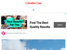 'catedrauno.com' screenshot