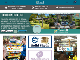 Trowell Garden Centre website screenshot