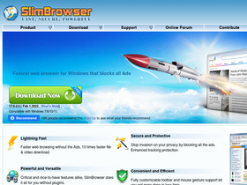 'slimbrowser.net' screenshot