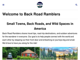 'backroadramblers.com' screenshot