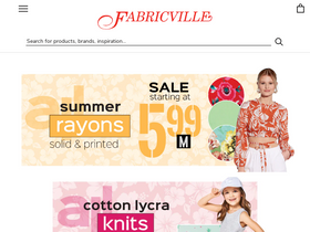 'fabricville.com' screenshot