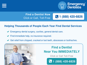 'emergencydentistsusa.com' screenshot