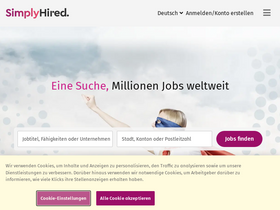 'simplyhired.ch' screenshot
