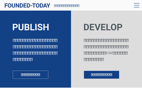 'founded-today.com' screenshot