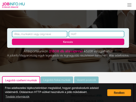 'jobinfo.hu' screenshot