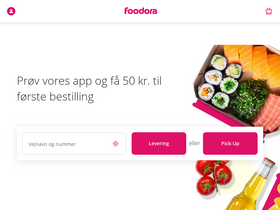 'foodora.dk' screenshot