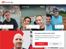 'huraliga.cz' screenshot