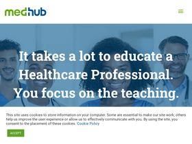 'medhub.com' screenshot