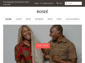 rosee.com.au homepage screenshot
