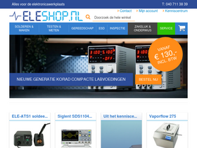 'eleshop.nl' screenshot