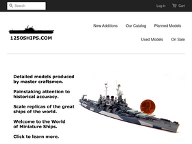 1250ships.com homepage screenshot