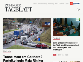 'zofingertagblatt.ch' screenshot