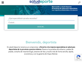 'saludmasdeporte.com' screenshot