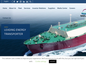 'nakilat.com' screenshot