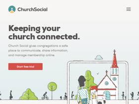 'churchsocial.com' screenshot