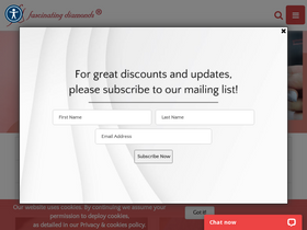 'fascinatingdiamonds.com' screenshot