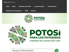 'slpfinanzas.gob.mx' screenshot
