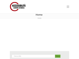 'accessibilitacentristorici.it' screenshot