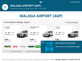 'airport-malaga.com' screenshot