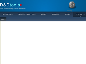 'dndtools.net' screenshot