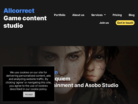 'allcorrectgames.com' screenshot