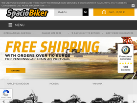 'spaciobiker.com' screenshot
