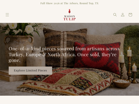 maisontulip.com homepage screenshot