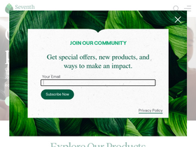 'seventhgeneration.com' screenshot