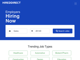 'hireddirect.com' screenshot