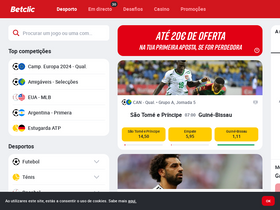 'betclic.pt' screenshot