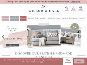 'willowandhall.co.uk' screenshot