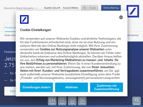 'deutsche-bank.de' screenshot
