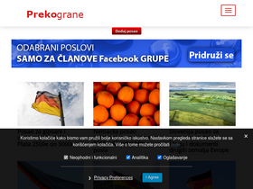 'prekograne.net' screenshot