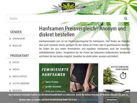 'hanfsamenladen.com' screenshot