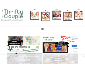 'thethriftycouple.com' screenshot