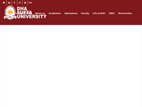 'dsu.edu.pk' screenshot